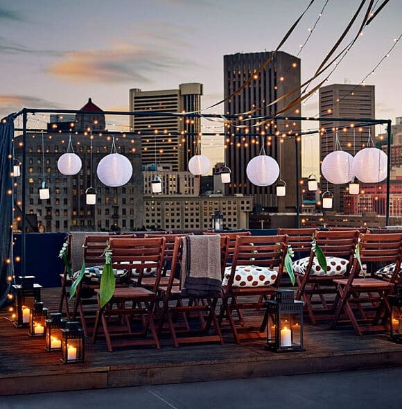 Rooftop event venue