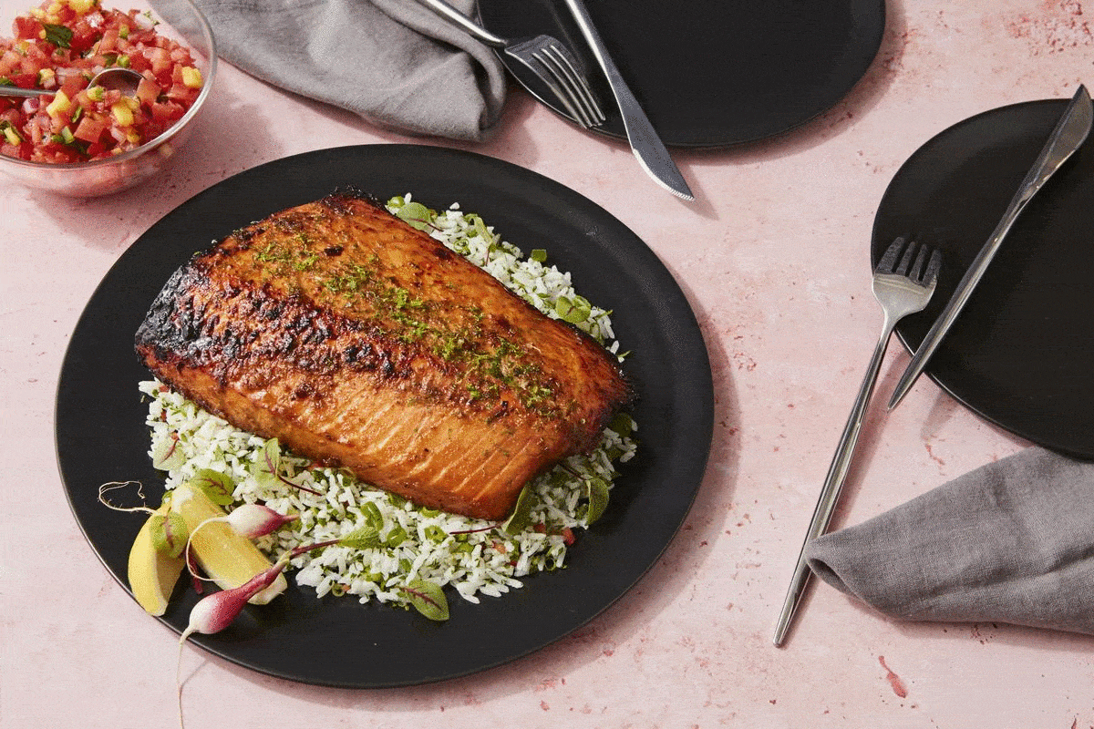 GIF of Chipotle Lime Roasted Salmon