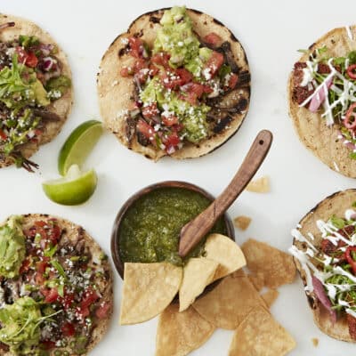 Open-Faced Tacos With Salsa Verde NYC Catering