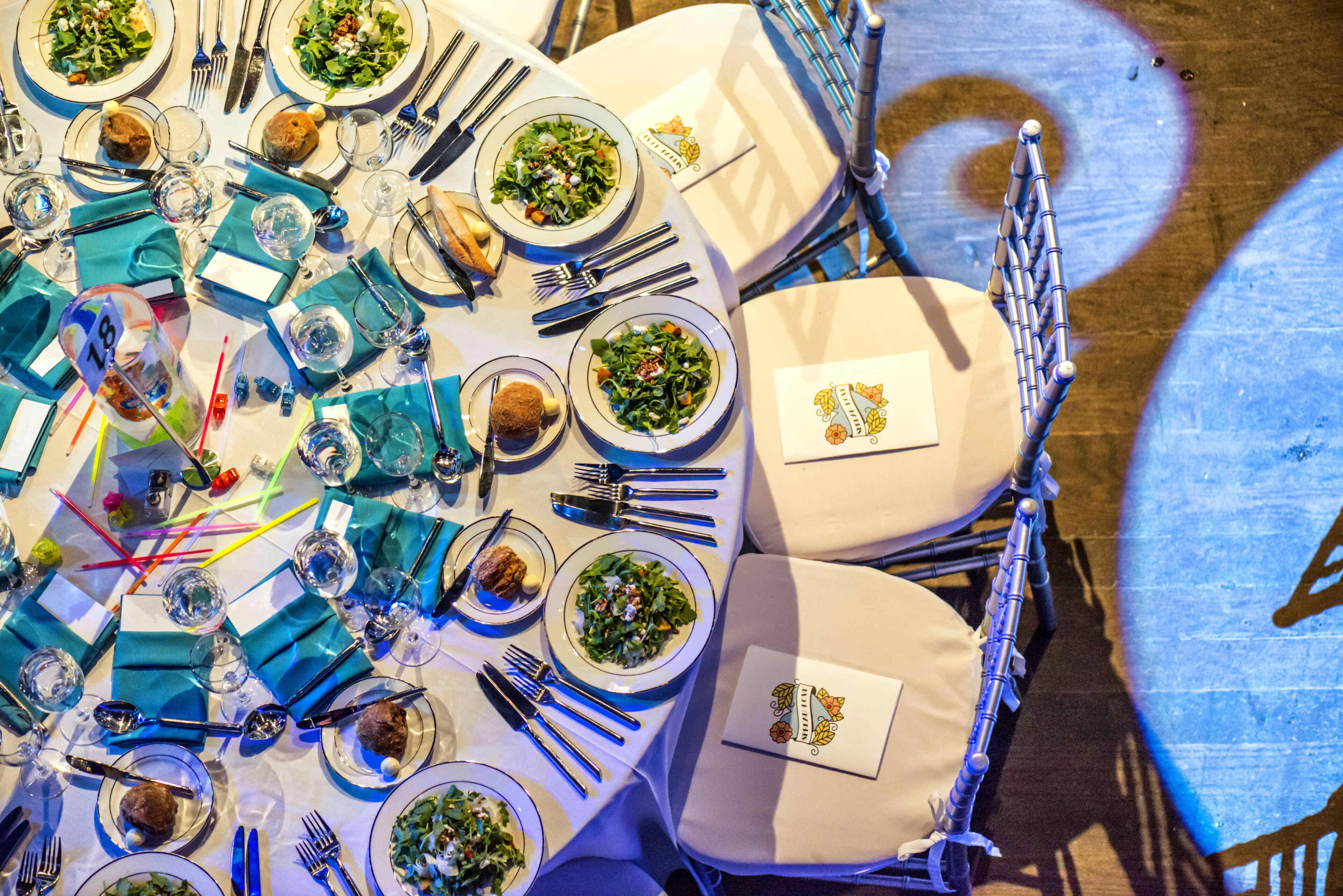 Overhead Of Dinner Setting