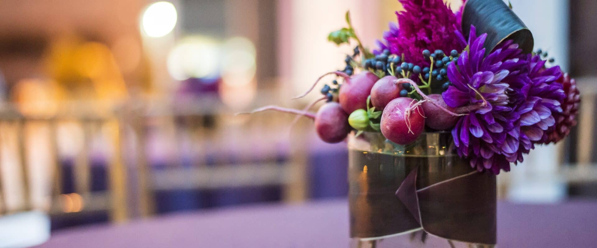 Purple and Magenta Flower Arrangement