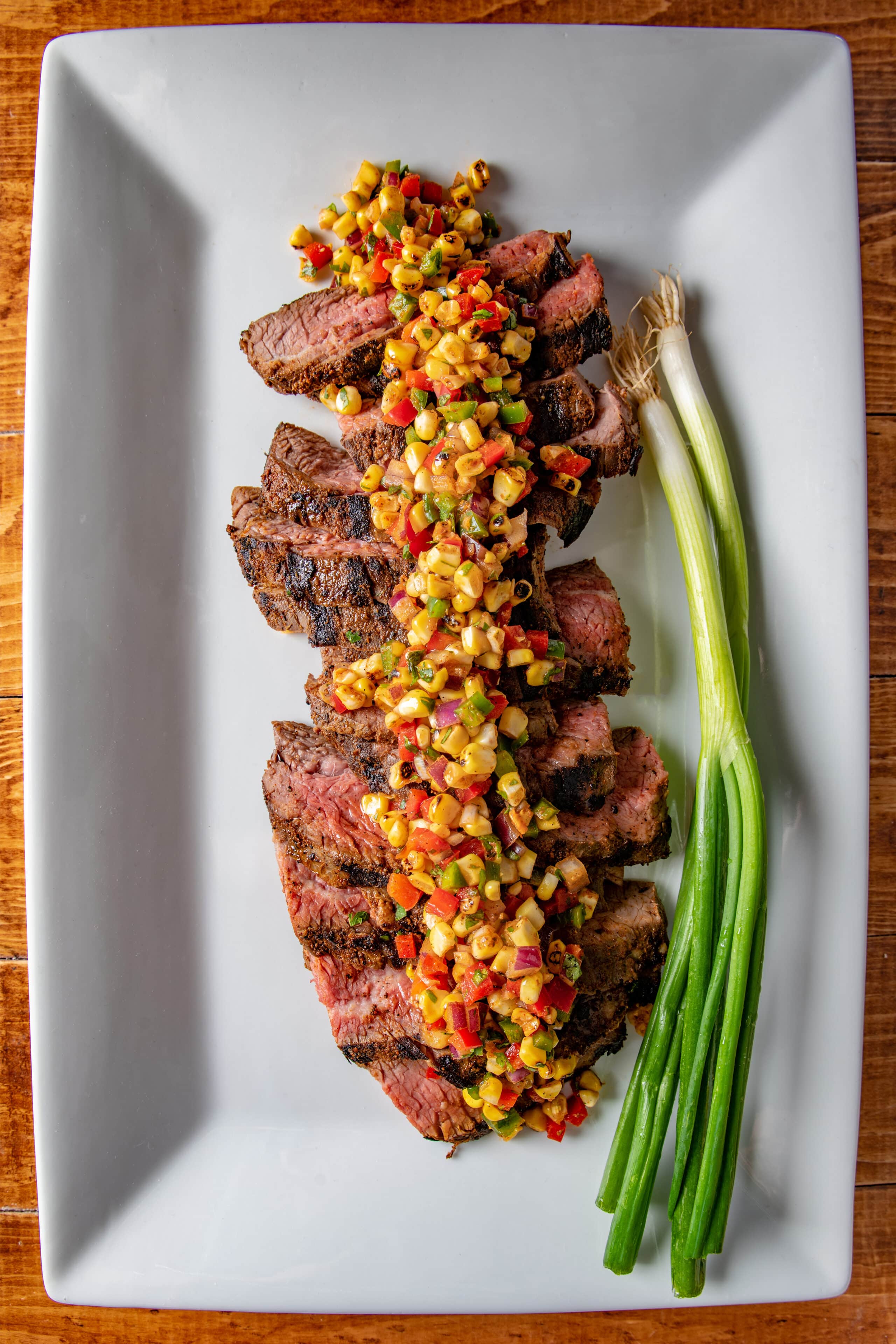 grilled beef corn salsa