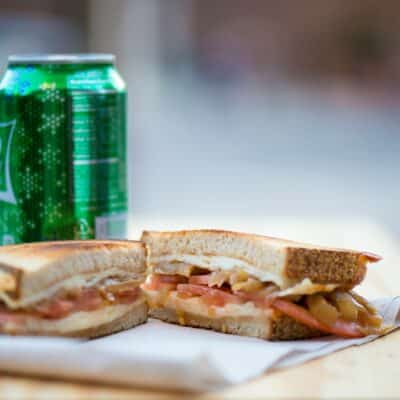 Grilled Sandwich And A Soda NYC Catering