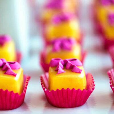 Yellow Petit Fours NYC Catering