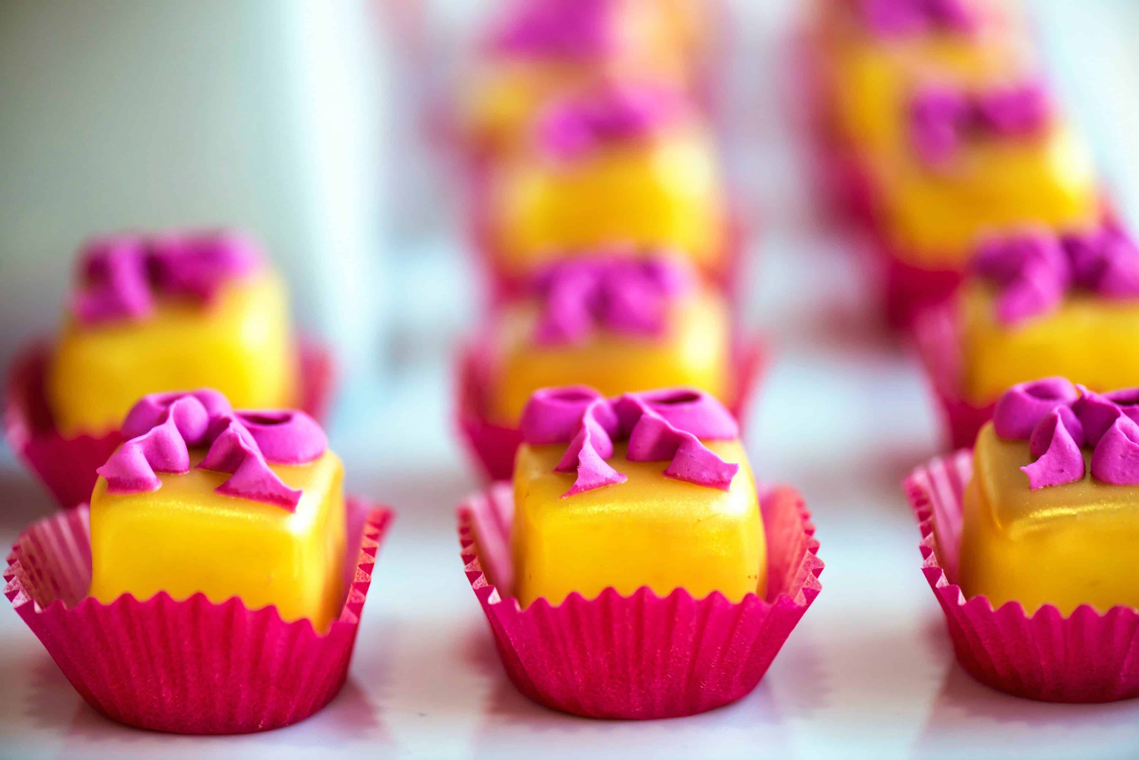 Yellow Petit Fours NYC Catering