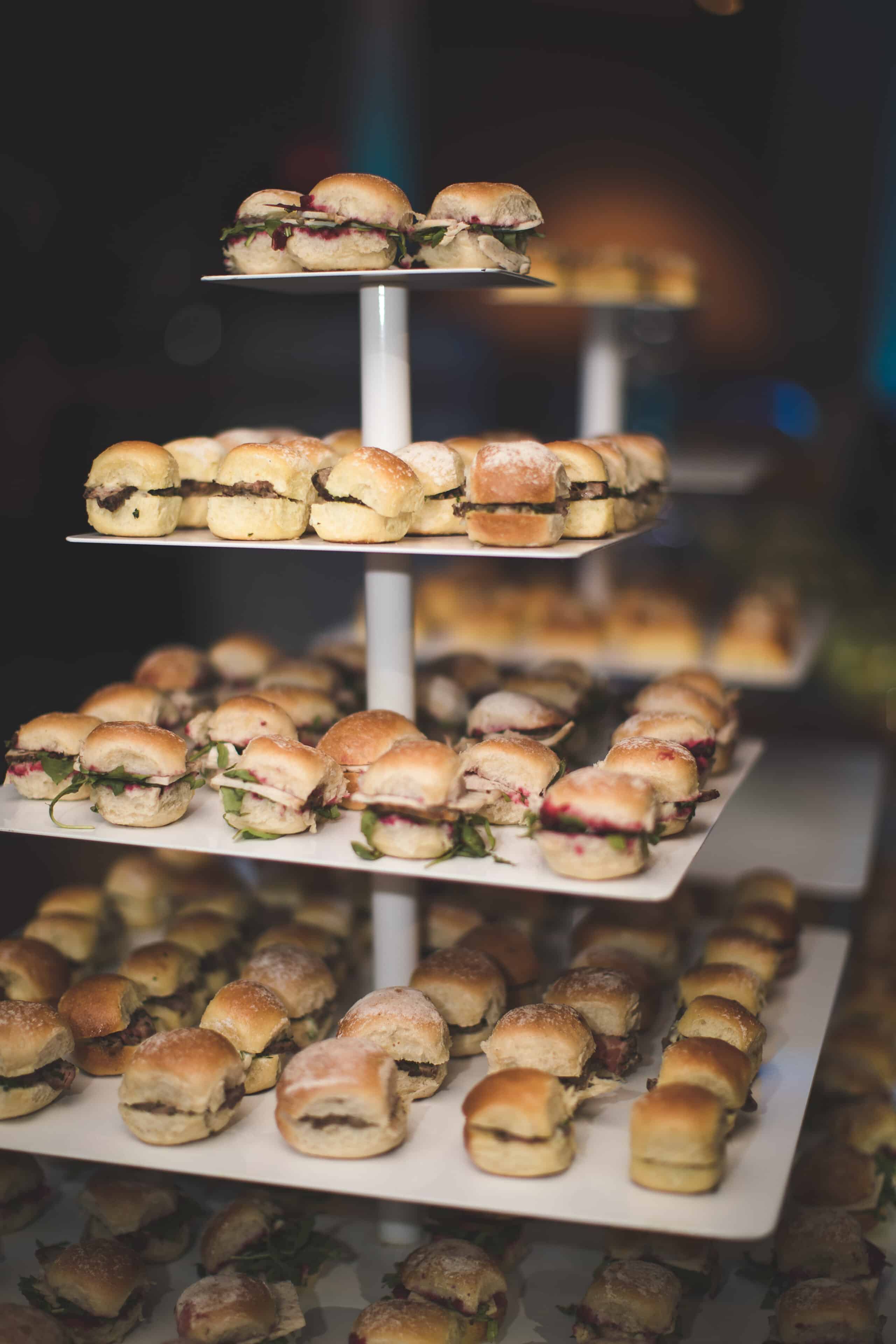 Tiers Of Cocktail Sandwiches NYC Catering