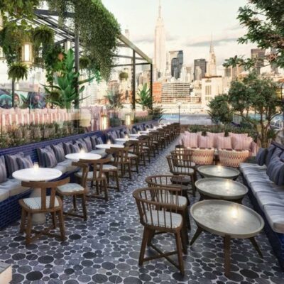 Outdoor Rooftop Event Space at 74 Wythe