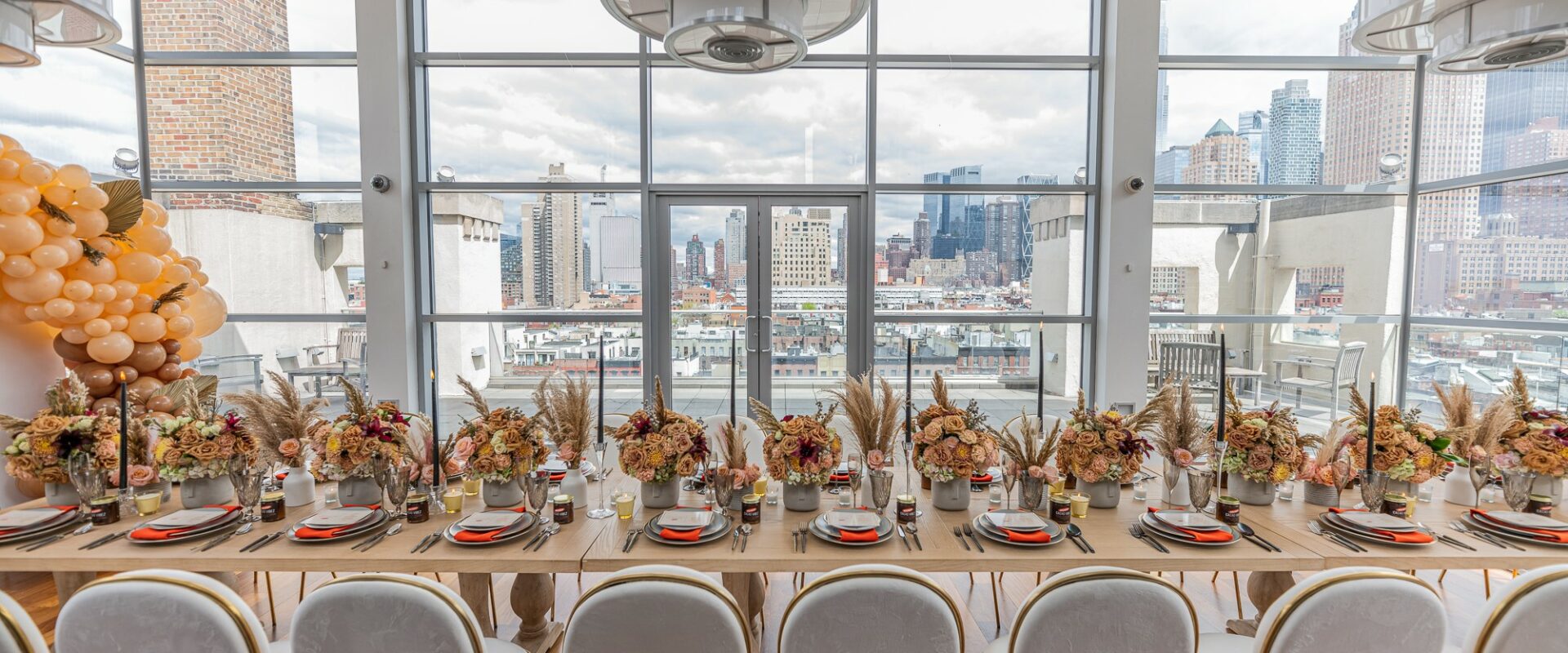 Penthouse 45 Long Table With Window View